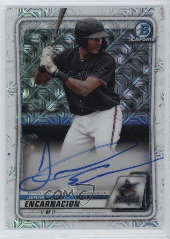 2020 Bowman Mega Box Chrome Mojo Auto Jerar Encarnacion #BMA-JE Auto 0wp8