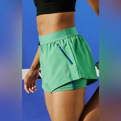#ad FP Movement Stinger Shorts Green Sheen Combo XL $28.00