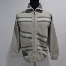 SHADE Crew Neck Cardigan Wool Blend Multi Chest 44/46 Size L SKU Y14547