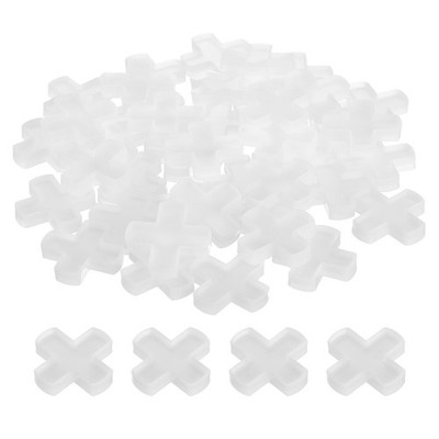 200Pcs Tile Spacers 10mm 3/8'' Cross Shape Wall Floor Tile Spacer White