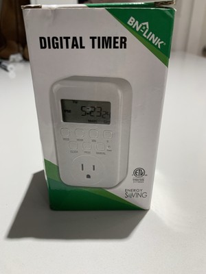 BN LINK Digital Timer Outlet Plug-in Socket Power Electricity Programmable BNE60