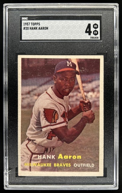 1957 Topps Hank Aaron #20 SGC 4