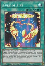Fury of Fire - DANE-ENSE2 - Super Rare - Limited Edition - Lightly Played