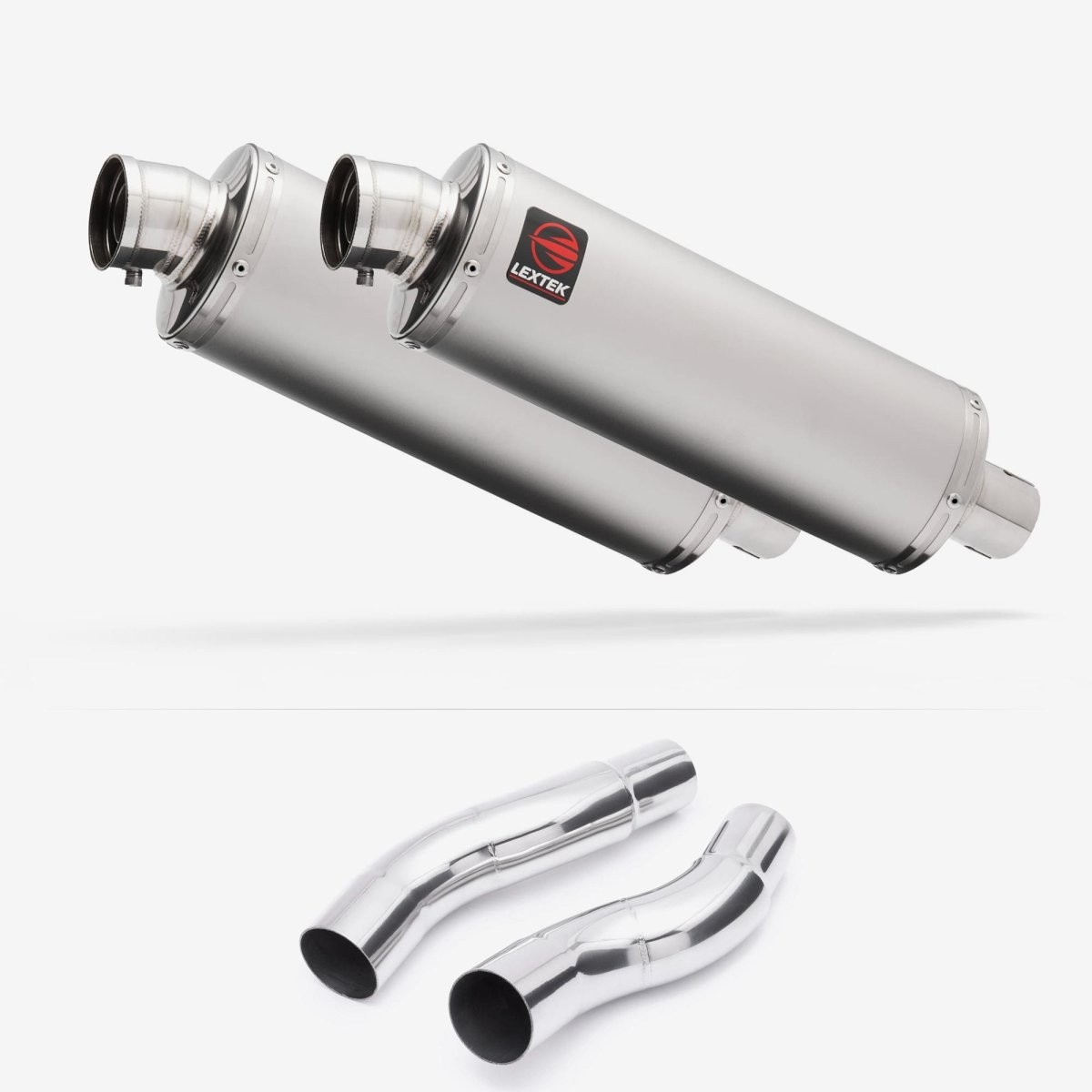Lextek Stainless Steel OP1 Matt 350mm Exhaust with Link Pipes Easy to Replace