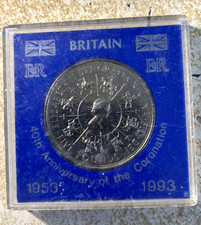 1953 - 1993 £5 Five Pound Crown 40th Anniversary of the Coronation