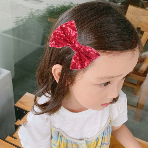 2 Pcs Hairpin Baby Ribbon Accessories Red Bow Clips for Kids Girls Hairclip - Picture 7 of 12