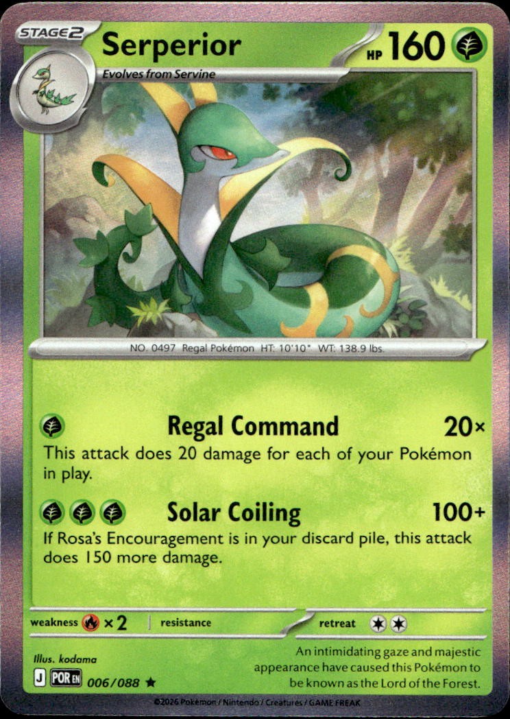 2025 Pokemon TCG ME: Mega Evolution Promo Serperior Promo 064 NM