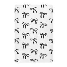 Crib Sheets for Boys Girl Black Bows Breathable Mini Crib Mattress Sheets Fit...