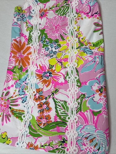 Lilly Pulitzer Collab Target Girls dress Sz L 10/12 Pink Nosey Posey Summer Fun - Picture 4 of 11