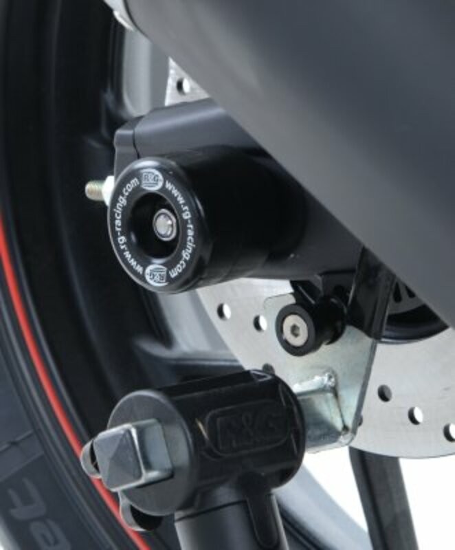 Protection de bras oscillant noir en alu CNC pour moto Yamaha YZF-R3