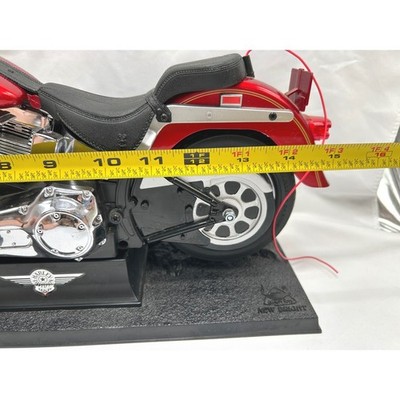 New Bright Harley-Davidson Fat Boy RC Motorcycle Red 49MHz with