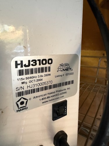 Hakko Fume Extractor HJ3100