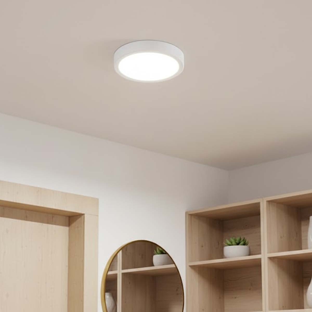 Éclairage LED rond 6W encastrable mince pour faux plafond étroit et faible espace
