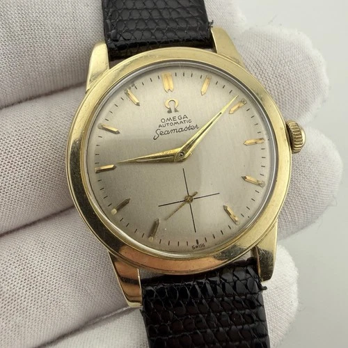 Omega Seamaster Bumper Automatic 344 Cal. 14k Gold Filled 35mm Case Men’s Watch