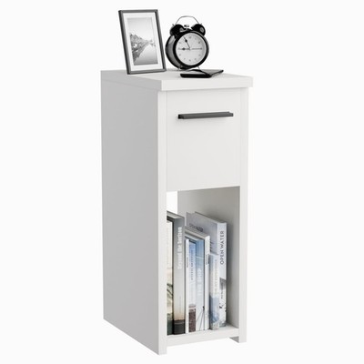 Bedside Table, Bedside Cabinet, Nightstand, Narrow Bedside Table, Slim Side...