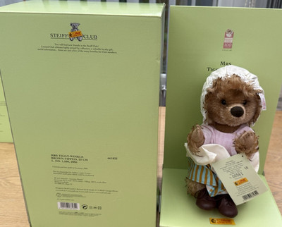 Steiff Ltd Edition Beatrix Potter Mrs Tiggy-Winkle 2005 Limitiert auf 1500 Boxed