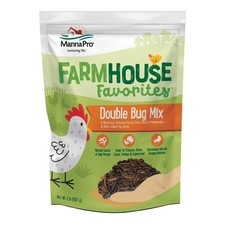 Farmhouse Favorites Chicken Treats Double Bug Mix 1 Bag 2lb