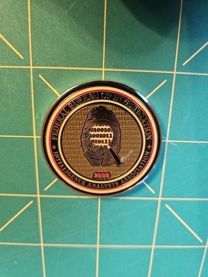 FBI Intelligence Analyst Assn #'ed Challenge Coin Digital Computer Forensic CSI