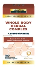 Nature's Lab Whole Body Herbal Complex, 180 Vegetarian Capsules Joint Health