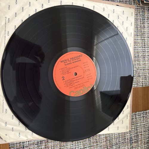 Merle Haggard and the Strangers - Eleven Winners - OG 1978 Capitol LP - Picture 3 of 4