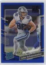 2023 Panini Clearly Donruss Rated Rookie Blue 95/99 Luke Schoonmaker #73 16wc
