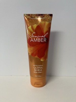 Bath & Body Works Sensual Amber Ultra Shea Body Cream 8 oz 95% Full
