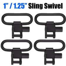 1"/1.25" Rifle Gun Sling Swivels Quick Detach Heavy Duty Steel Swivel Set 1/4Pcs