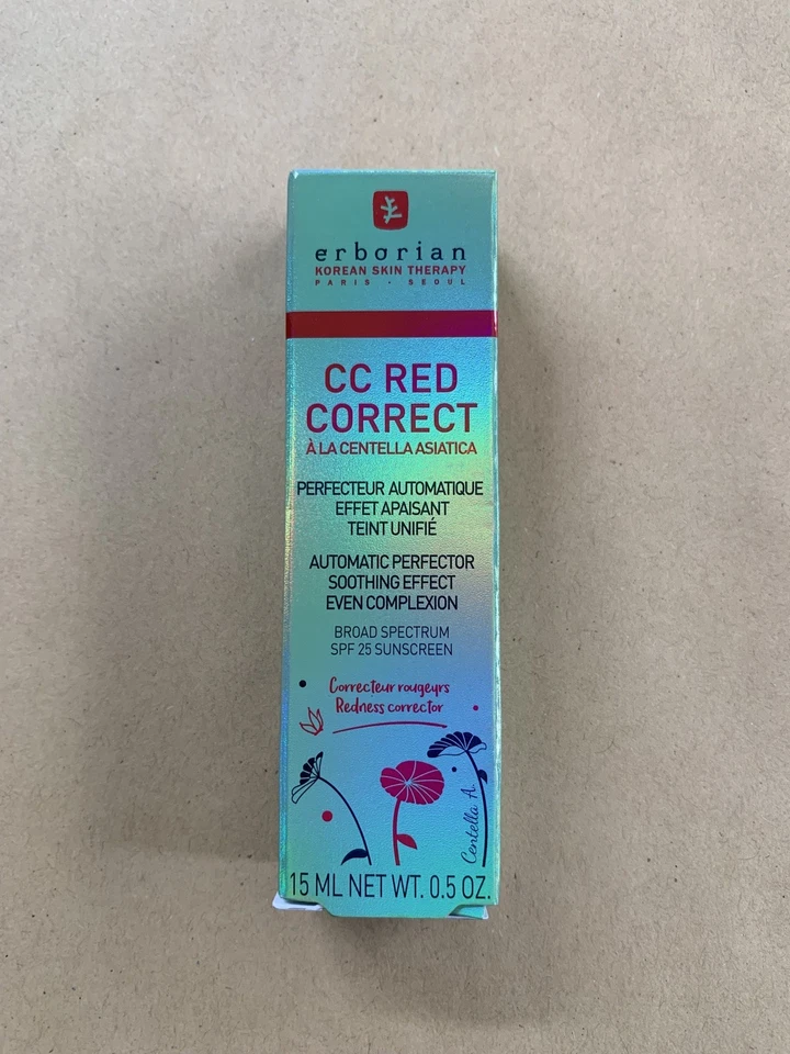 CC Red Correct Cream A La Centella Asiatica SPF25 Erborian Soothing Skin 15ml  - Image 2 of 4