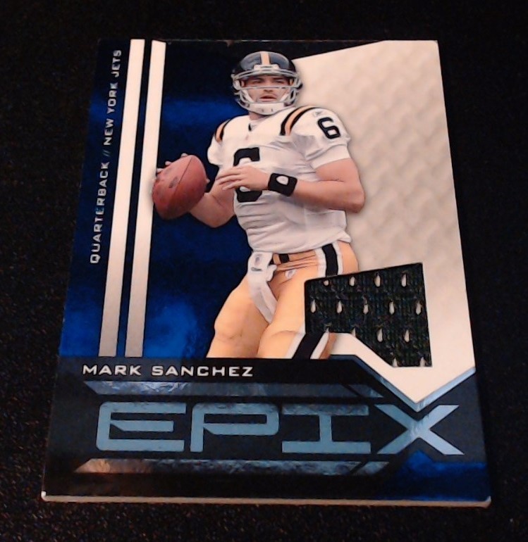 2010 Panini Epix - Epix Mark Sanchez #14 Threads Blue Jerseys (MEM) #14
