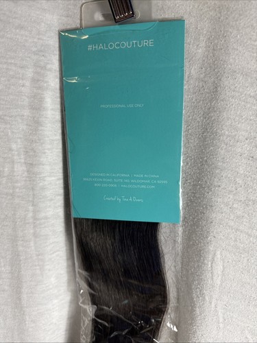 Extensiones de cabello con cinta adhesiva Halo Couture 16" - 1B - marrón - Imagen 6 de 6