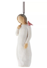 Willow Tree Messenger Ornament 28305 with Red Cardinal Demdaco Susan Lordi
