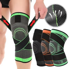 Knee Sleeve Compression Brace Support For Sport Joint Pain Arthritis Relief