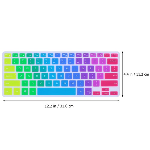 1pc Dust-proof Silicone Keyboard Cover Compatible for Dell 137000 7370 - 第 6/12 張圖片