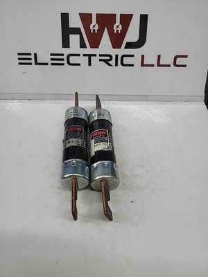 (Lot Of 2)Fusetron FRN-R-100 100A Dual Element Time Delay Current Limiting Fuse 