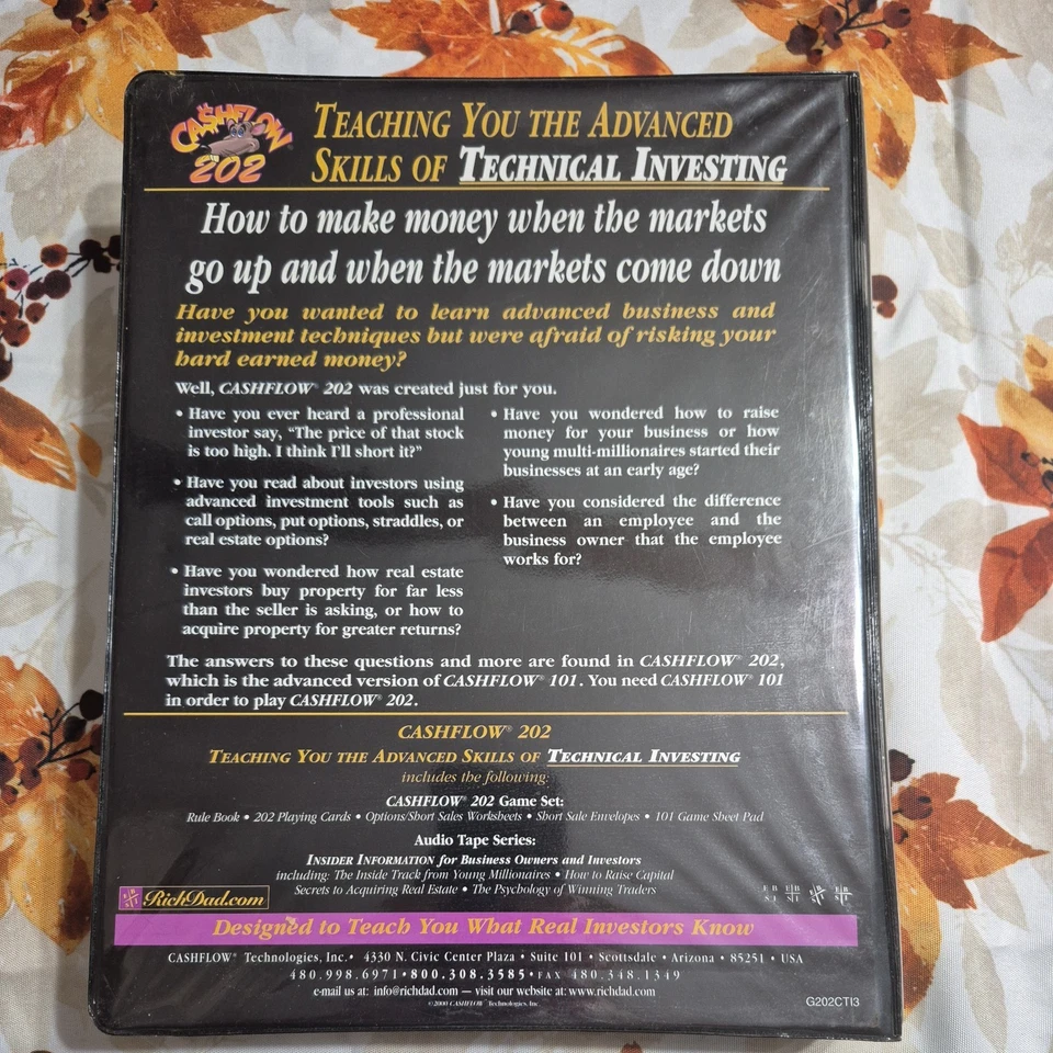 Expansión Cashflow 202 para juego de mesa Cashflow 101. Padre rico padre pobre Foto 2 de 4