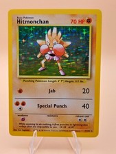 Hitmonchan Base Set Holo Rare 7/102 Pokemon Card - WOTC 1999