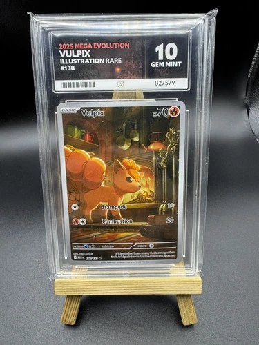 ACE 10! Vulpix (138/132) Mega Evolutions Illustration Rare Pokemon Card