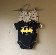 Batman Pajamas Boys Short Sleeve Shirt  Matching Pants Set Baby Boy 0-3 Months