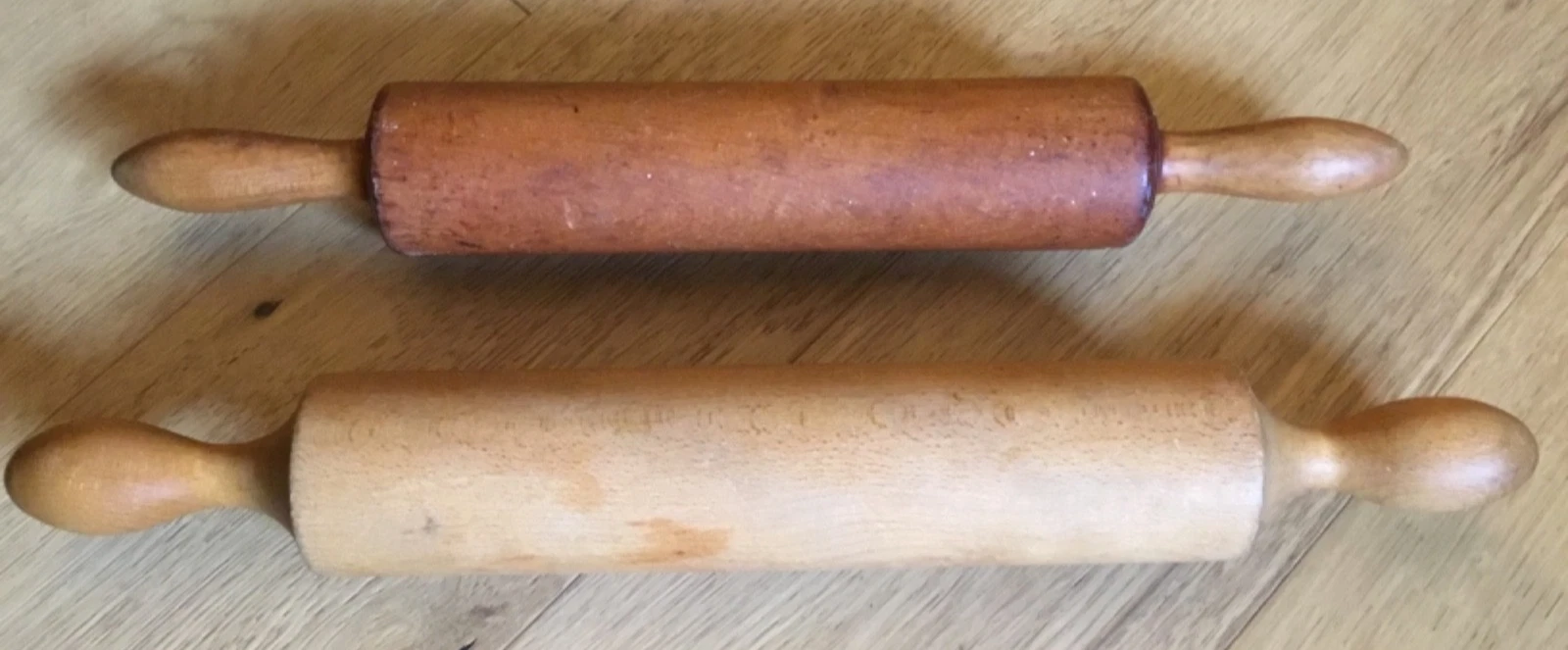 Classic Wood Rolling Pin Solid EX Large Kitchen Baking Wooden Handles Farmhouse