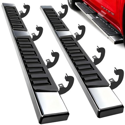 For 19-26 Silverado/Sierra 1500 Crew Cab 6'' Running Boards Nerf Bars Side Steps