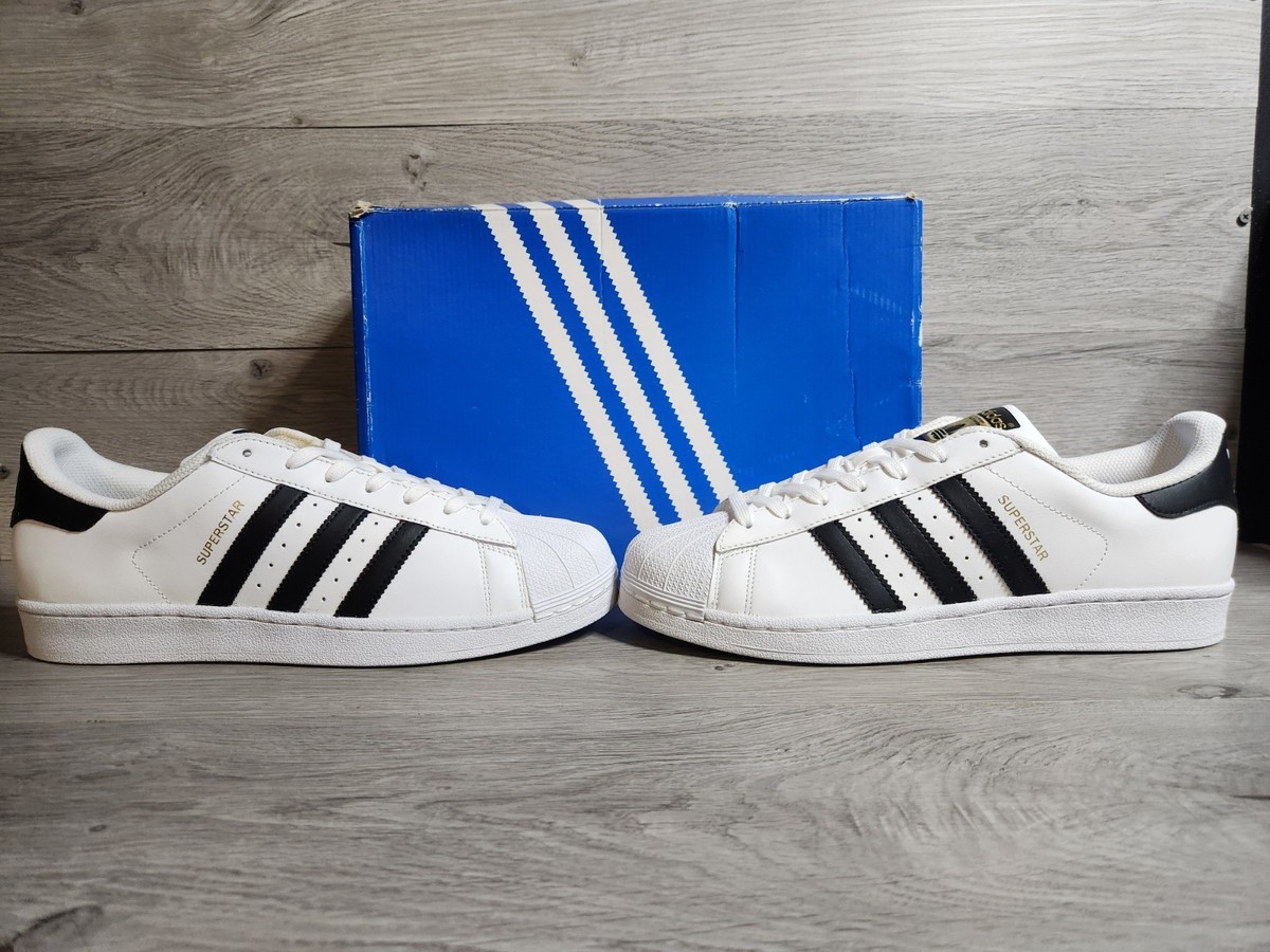 ★adidas★ superstar white black Size 10 - adidas Superstar White Black for sale online | eBay
