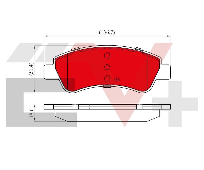 Brake Pad Set For Disc Front Fits Citroën Peugeot Opel ALLIED NIPPON AEV01525