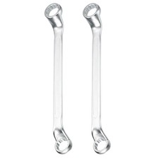 2pcs Offset Lengthen Box End Wrench 25 x 28mm 75 Degree Offset Double End Wrench