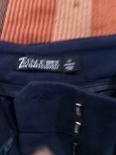 Dark Blue Casual Women Pants,Size14