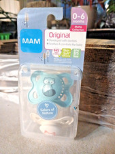 MAM Baby Girl Infant Pacifiers Colors of Nature 0-6M 2 Pacifiers