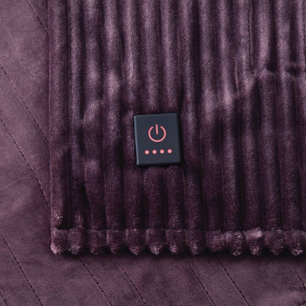 Brookstone Heated Plush Throw