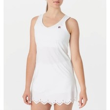 Fila white dress Lasercut Women's sz large tennis dress + shorts   NEW  golf