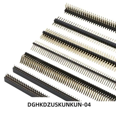 Stiftleiste Schwarz | 40,50 Pin | 1,27mm | 1,2reih Pin Header Breadboard - Bild 1 von 2