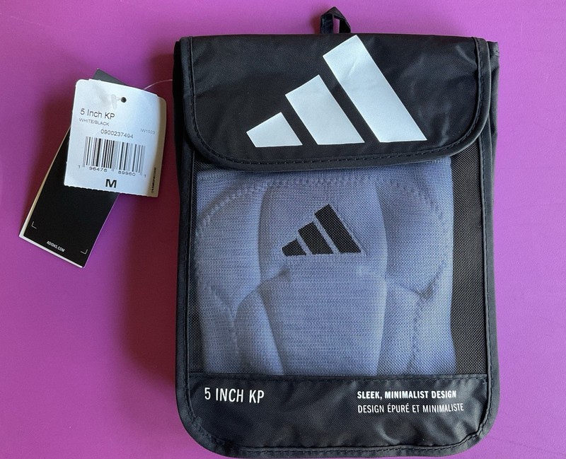 Adidas 5 Inch Knee Pad Unisex Size Medium White New