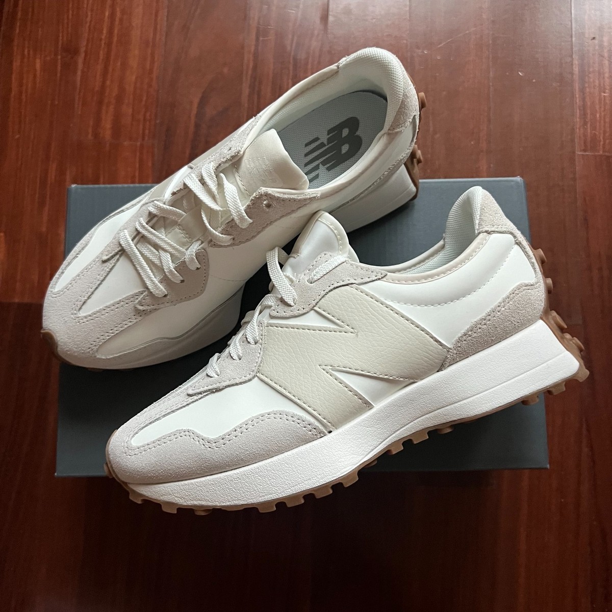 whitewolf オルガニート　4MN433RN06 Size 8 - New Balance 327 Moonbeam Timberwolf W for sale online | eBay